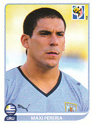 Maxi Pereira Uruguay samolepka Panini World Cup 2010 #73